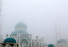 Түркістандағы заманауи мешіттің құрылысы аяқталуға жақын