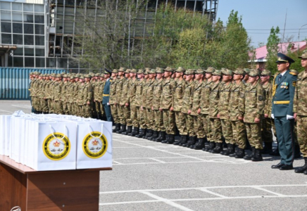 ​Шымкентте сарбаздар мерзімді әскери қызметін аяқтады