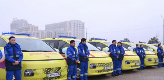 ​30 новых санитарных автомобилей переданы службе скорой помощи Шымкента