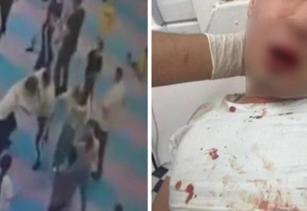 Астанадағы ойын алаңында ер адам інісіне араша түскен жасөспірімді қан жоса қылып ұрып тастаған (видео)