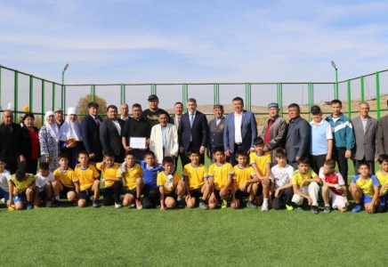 ТҮРКІСТАН: Түлкібаста 4 жаңа спорт алаңшасы қолданысқа берілді ТҮРКІСТАН: Түлкібаста 4 жаңа спорт алаңшасы қолданысқа берілді