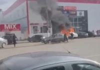 ​Оралда автокөлік өртеніп, 16 жастағы жасөспірім күйік жарақатын алды