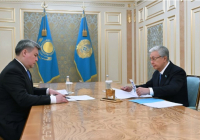 Қасым-Жомарт Тоқаев «QazaqGaz» ҰК» АҚ басқарма төрағасы Әлібек Жамауовты қабылдады