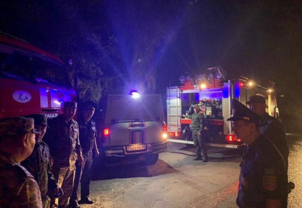 Көктөбедегі өрт: Сағынтаев оқиға орнына барды