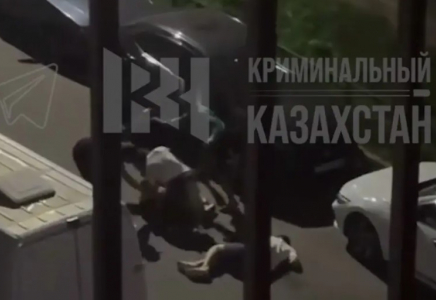 Алматыда бес жігіт жабылып, екі адамды аяусыз соққыға жықты (ВИДЕО)