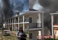Бурабайдағы қонақүйлердің бірінен өрт шықты (ВИДЕО)
