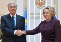 Мемлекет басшысы Валентина Матвиенкомен кездесті