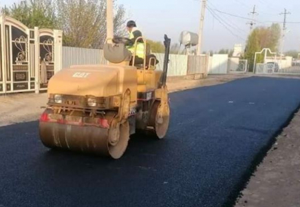 ТҮРКІСТАН: Жетісай ауданында 105 көше асфальтталады