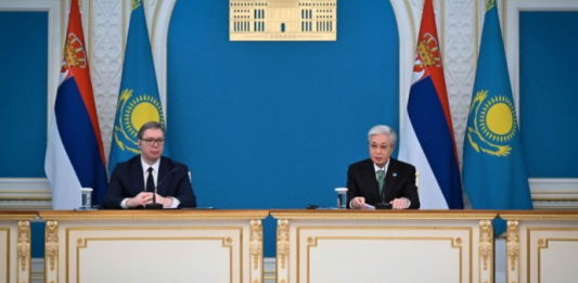 Қасым-Жомарт Тоқаев пен Александр Вучич БАҚ өкілдерінің алдында сөз сөйледі