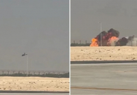 Дубайдағы авиашоуда жойғыш ұшақ құлады