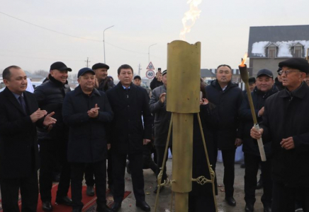 ТҮРКІСТАН: Сарыағаштағы шалғай елді мекен табиғи газбен қамтылды
