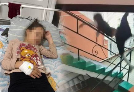 Ақтөбедегі мектепте оқушы баспалдақтан құлап, миы шайқалды
