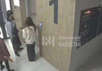 Алматыда ер адам подъезде екі қыз балаға шабуыл жасады (ВИДЕО)