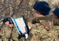 Түркістанда сарбаздар Отан алдында әскери ант берді