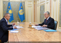 Президент Жетісу облысының әкімі Бейбіт Исабаевты қабылдады