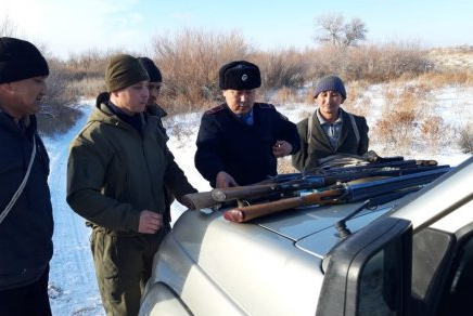 Алматы облысында браконьерлерден заңсыз мылтықтар тәркіленді 