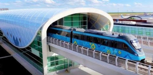Қосшыға баратын LRT желісінде тіректерді орнату жұмыстары 97 пайызға орындалды