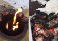 Риддердегі Мәңгілік алауда ет пісірген ер адам ұсталды