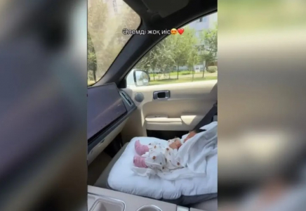Қауіпсіздік ережесін сақтамаған: танымал әнші сәбиін алдыңғы орынға отырғызып алғаны үшін жауапқа тартылды (ВИДЕО)
