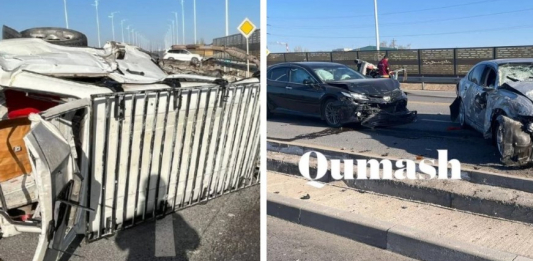 Басы жұлынып кеткен: Қызылордада жантүршігерлік жол апатынан 6 баланың әкесі мерт болды