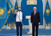 ​Президент Қысқы Олимпиада ойындары мен Паралимпиадаға қатысатын ұлттық құрама мүшелеріне Мемлекеттік туды тапсырды