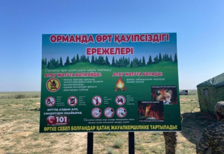 ​Өрт қаупі бар кезеңде Қазақстан ормандарында қосымша 300-ден астам бекет қойылады