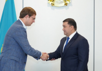 ТҮРКІСТАН: Нұралхан Көшеров белгілі кәсіпкер әрі қаржыгер Тимур Турловпен кездесті