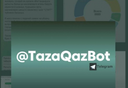 Биыл @TazaQazBot телеграм-чат-боты арқылы 24 мыңнан астам өтінім түсті