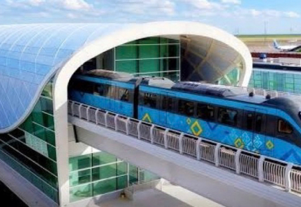 Қосшыға баратын LRT желісінде тіректерді орнату жұмыстары 97 пайызға орындалды