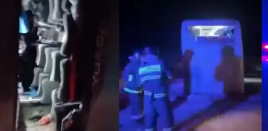 Маңғыстау облысында болған жантүршігерлік автобус апатының видеосы пайда болды