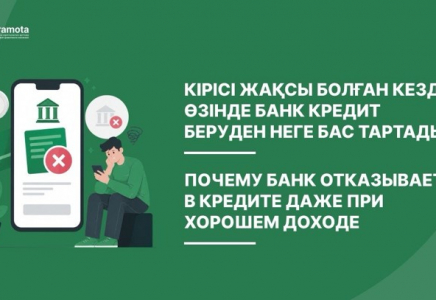 ​Кірісі жақсы болған кездің өзінде банк кредит беруден неге бас тартады