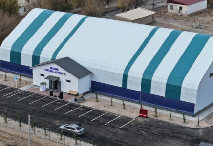 ТҮРКІСТАН: Созақта жабық үлгідегі шағын футбол алаңы ашылды