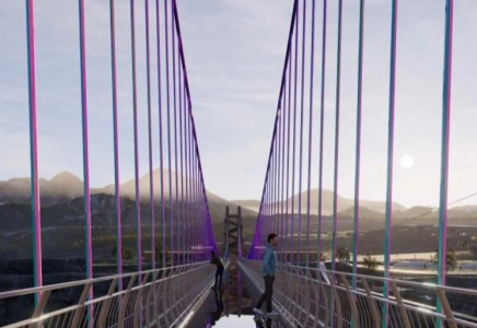 ​Қара шатқалдағы аспалы әйнек көпірдің жаңа эскизі таныстырылды