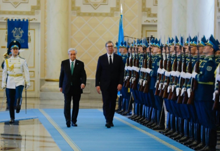 ​Қасым-Жомарт Тоқаев Сербия Президентін Ақордада қарсы алды
