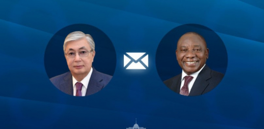 Мемлекет басшысы Оңтүстік Африка Республикасының Президентіне құттықтау жеделхатын жолдады