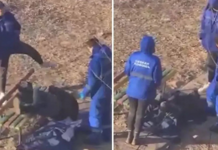 “Жедел жәрдем қызметкерлері науқасты тепкен“: Қазнетте даулы видео тарады