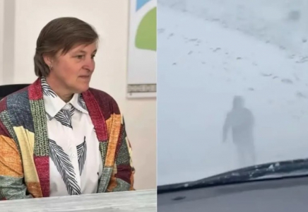 Павлодарда боран күні көліктерге жол көрсетіп, 4 шақырым жаяу жүрген әйел марапат алды (ВИДЕО)