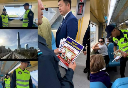 АСТАНА: LRT-да көлік полицейлері ақпараттандыру іс-шараларын күшейтті
