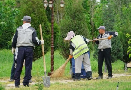 ТҮРКІСТАН: Келес ауданында абаттандыру жұмыстары жүргізілді