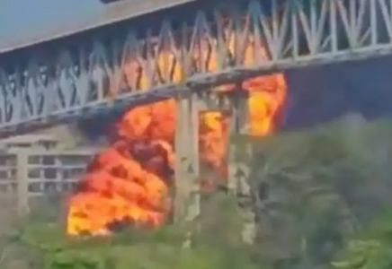 Панамада танкерде болған жойқын жарылыс видеоға түсіп қалды