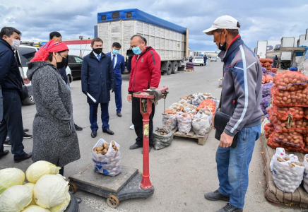 Шымкентте бағаны негізсіз көтеріп, тазалықты сақтамаған базарлар жабылады