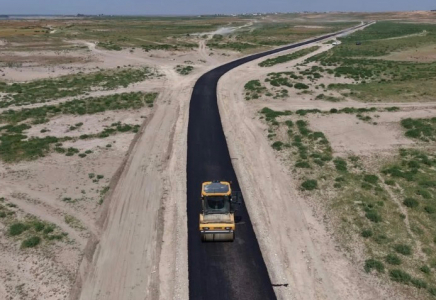 ТҮРКІСТАН: Шардарадағы маңызды жол құрылысы қарқынды жүріп жатыр