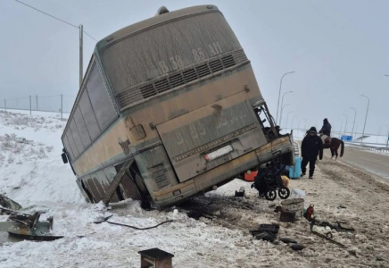 ​Қызылордада Қырғызстан азаматтары мінген автобус жолда қалды