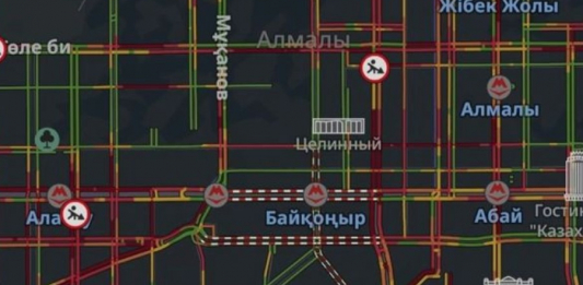 Алматыда жарық өшуіне байланысты 9 балдық кептеліс пайда болды
