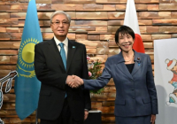 Мемлекет басшысы Жапонияның Премьер-министрі Санаэ Такаичимен келіссөз жүргізді