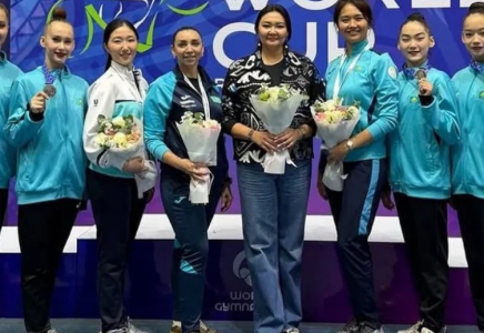 Қазақстан көркем гимнастикадан Ташкенттегі Әлем кубогы кезеңінде күміс жүлдеге ие болды