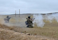 Қонаевтағы полигонда роталық тактикалық оқу-жаттығу кезеңі өтті