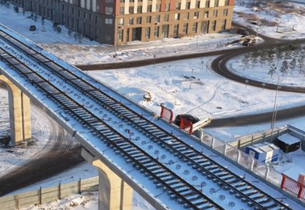 Астанада атышулы LRT-ның рельсі төселе бастады