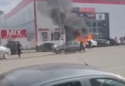 ​Оралда автокөлік өртеніп, 16 жастағы жасөспірім күйік жарақатын алды