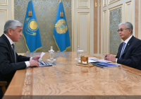 Мемлекет басшысы Қарағанды облысының әкімі Ермағанбет Бөлекпаевты қабылдады